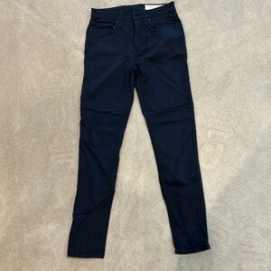 Rag & Bone's Nina Jean High Rise ankle skinny jean.Soft brushed navy inseam 26.5